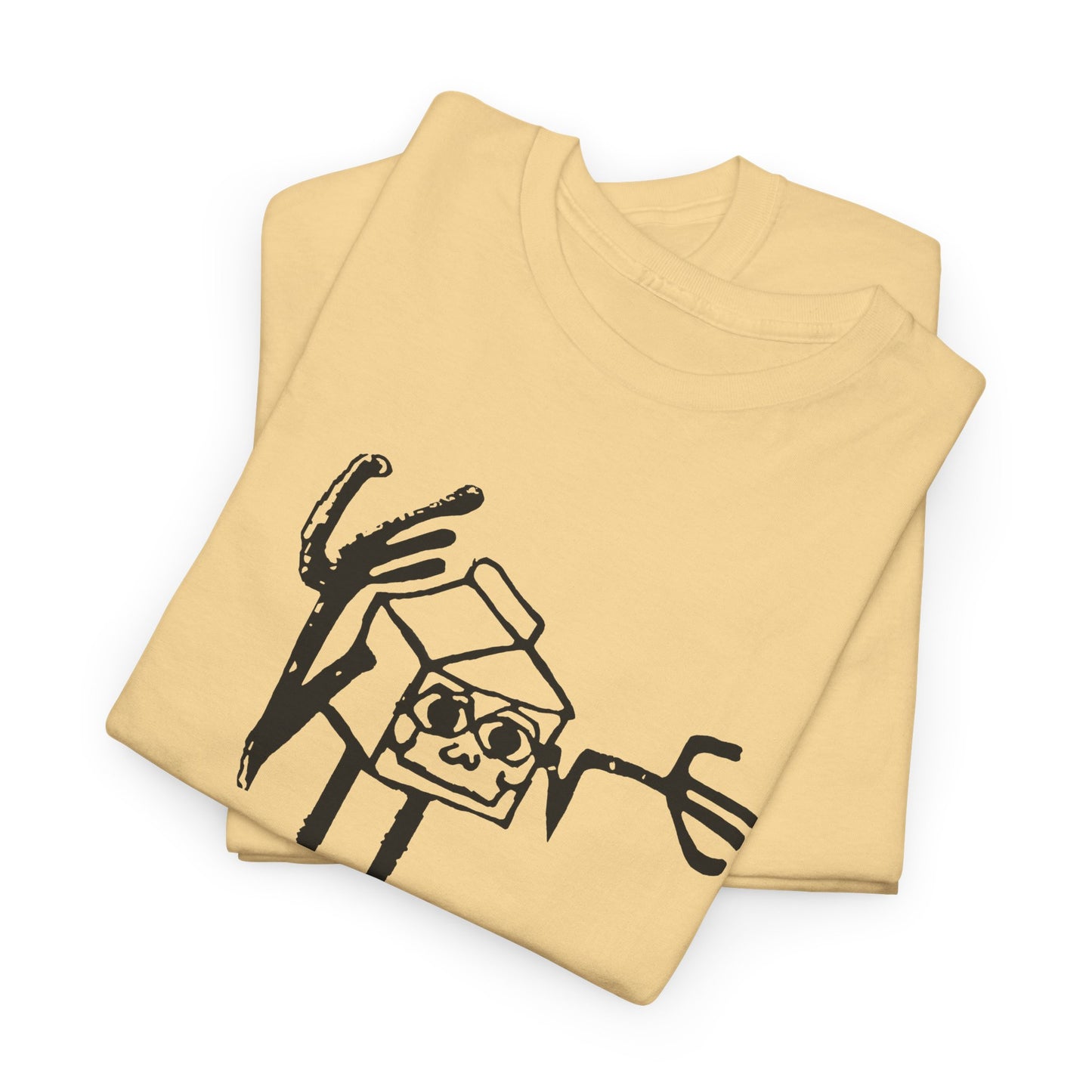 mid 80s anthropomorphic milk carton safety message reproduction tshirt