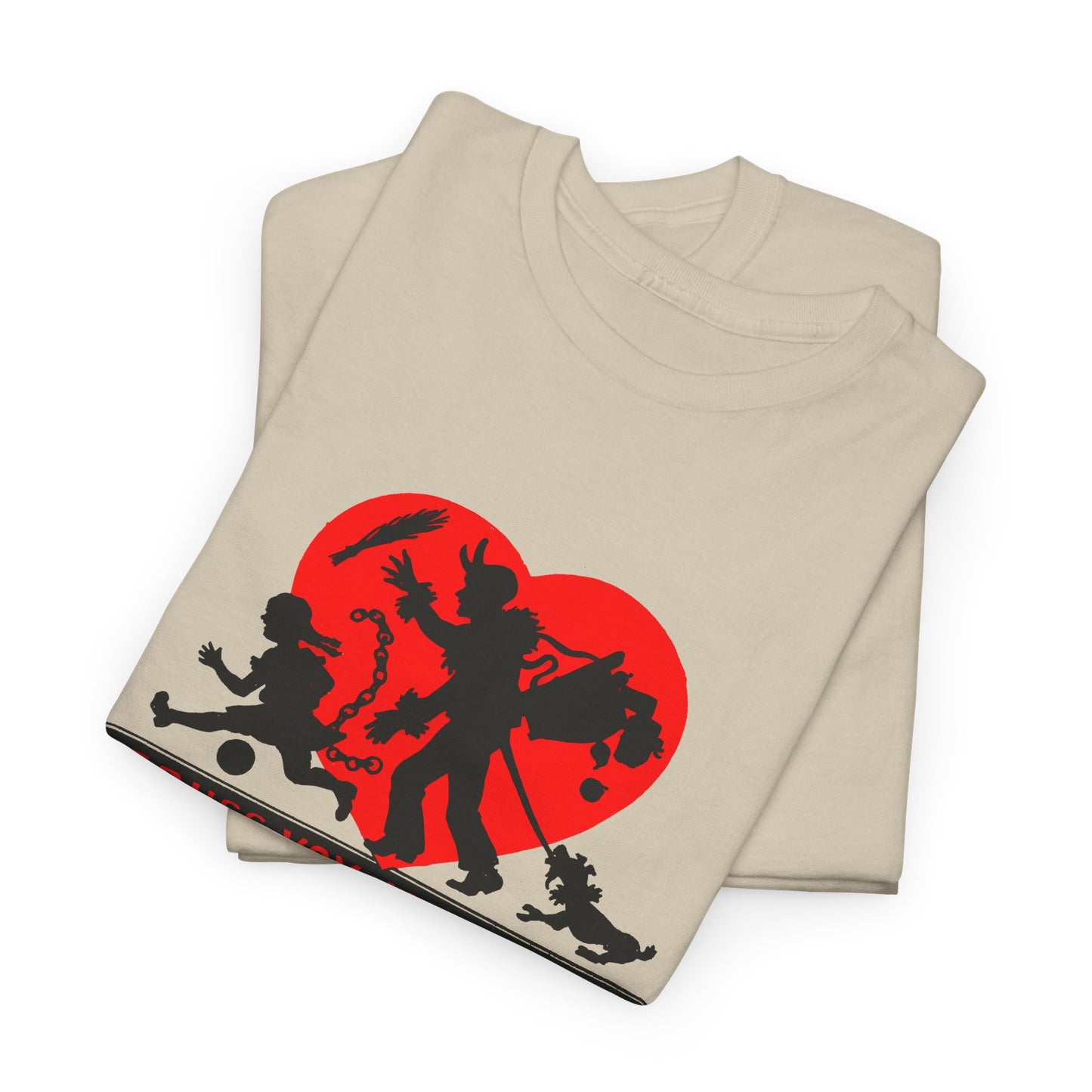 1950s austrian krampus postcard graphic tshirt