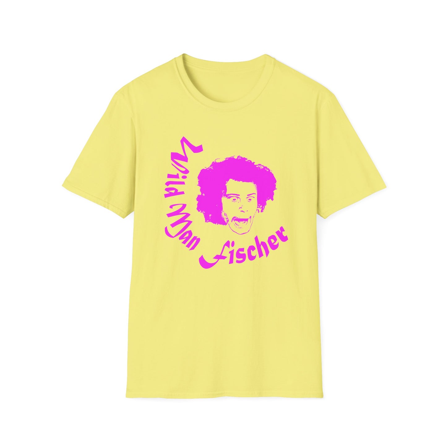 wild man fischer pink stencil tshirt