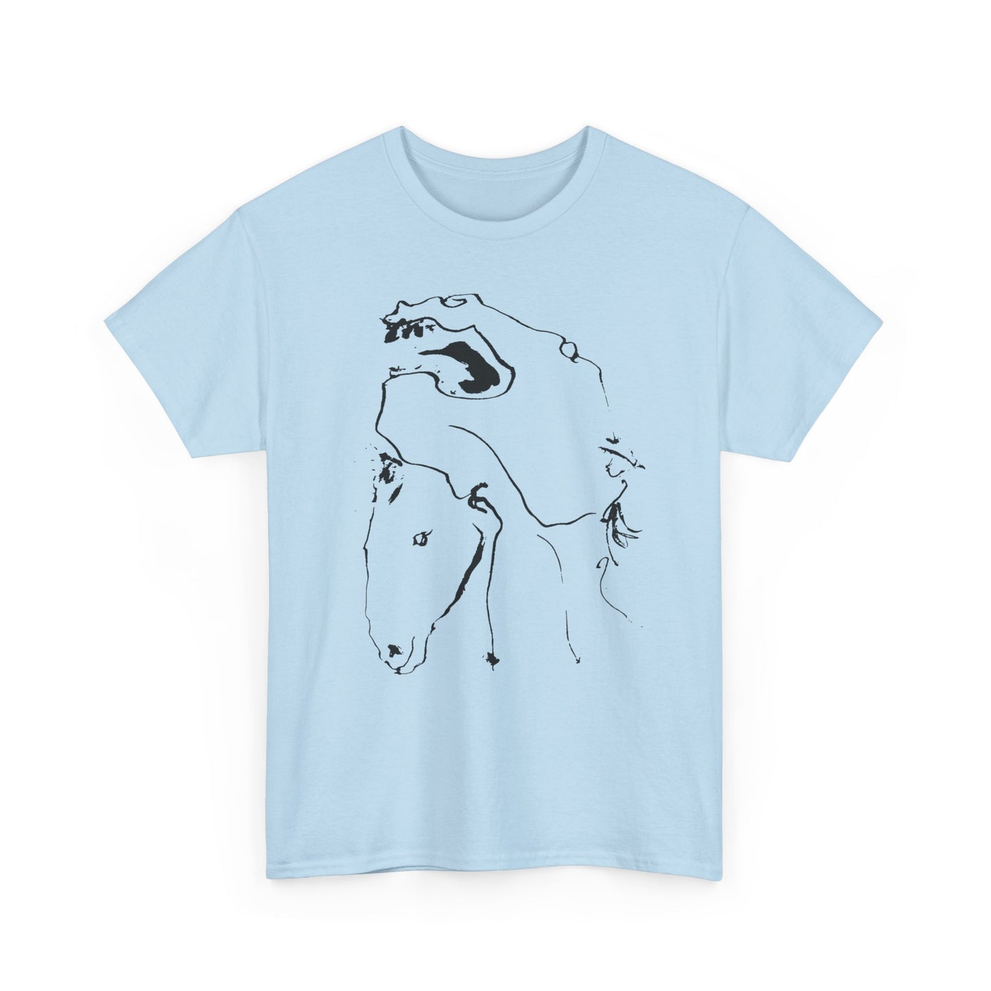 1961 horses lithograph by pablo ruiz picasso custom edit tshirt