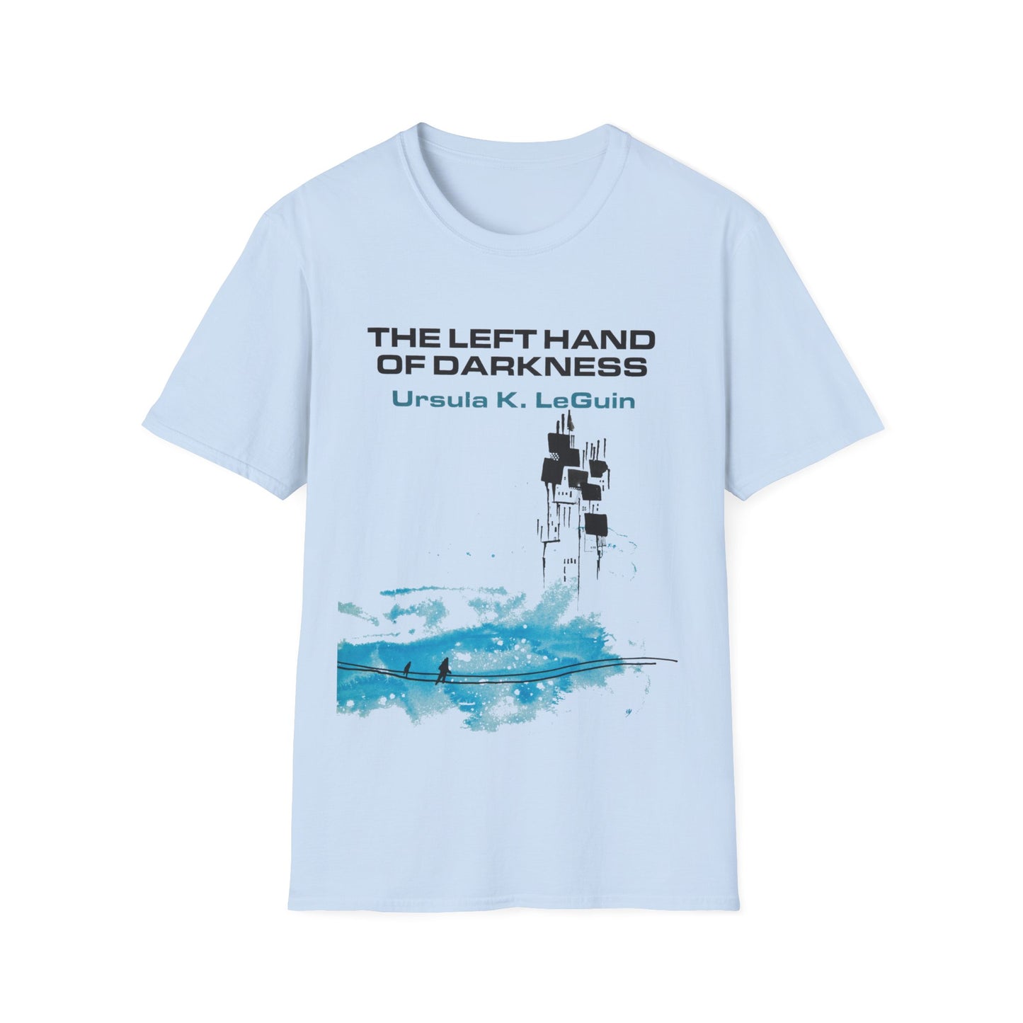 1969 book the left hand of darkness by ursula k le guin book cover tshirt