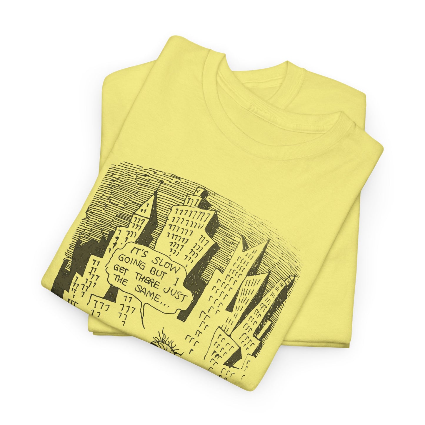 r. crumb slow going illustration tshirt