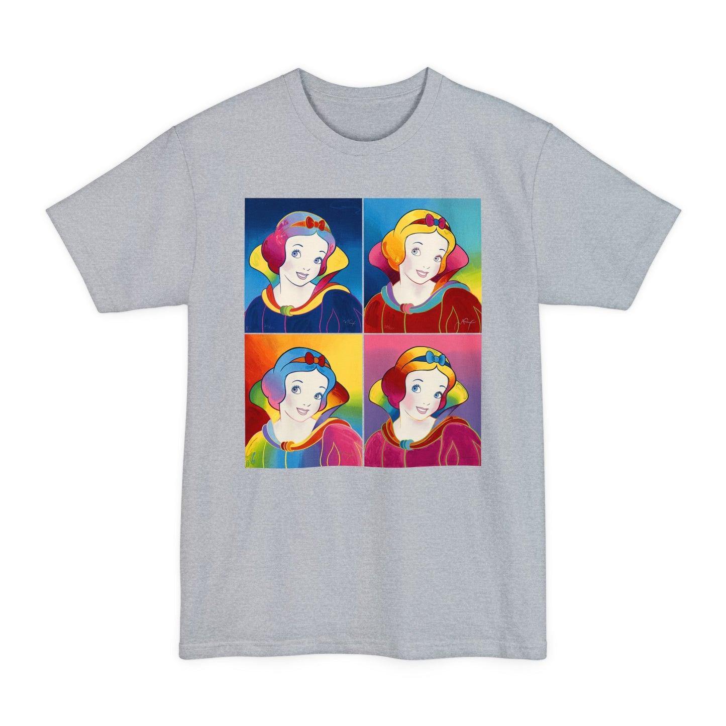 oversized 1996 psychedelic snow white pop culture art by peter max unisex tall beefy tshirt