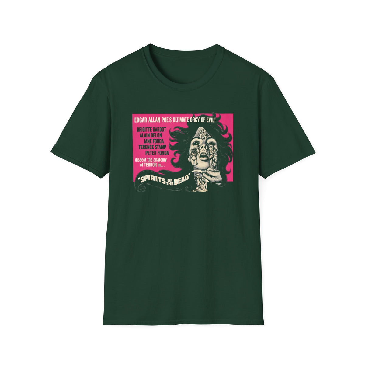 spirits of the dead 1968 horror trilogy movie poster tshirt