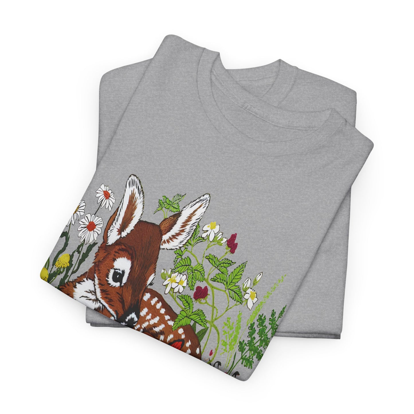 vintage fawn graphic reproduction tshirt