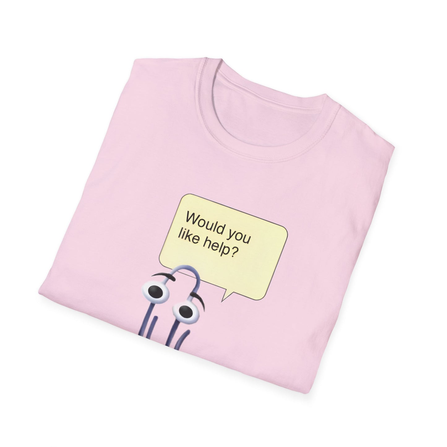 clippy tshirt would you like help? tshirt