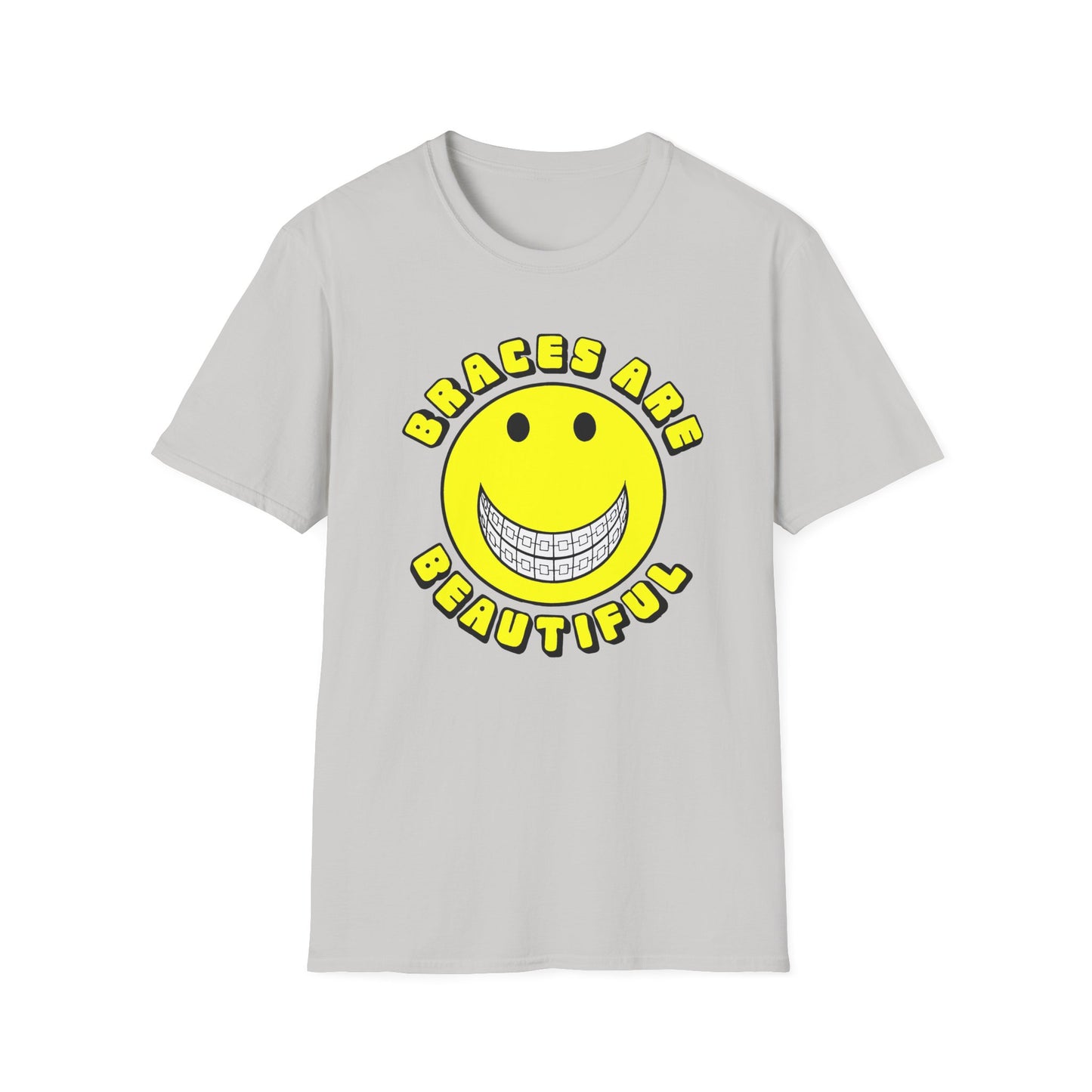 braces are beautiful 1970s graphic tshirt