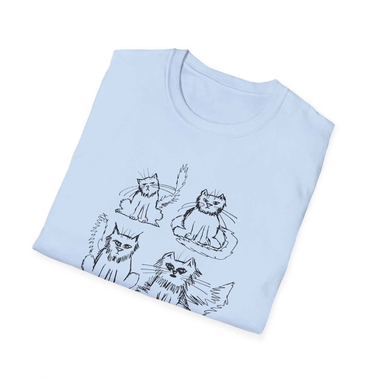 original drawing another six cats tshirt