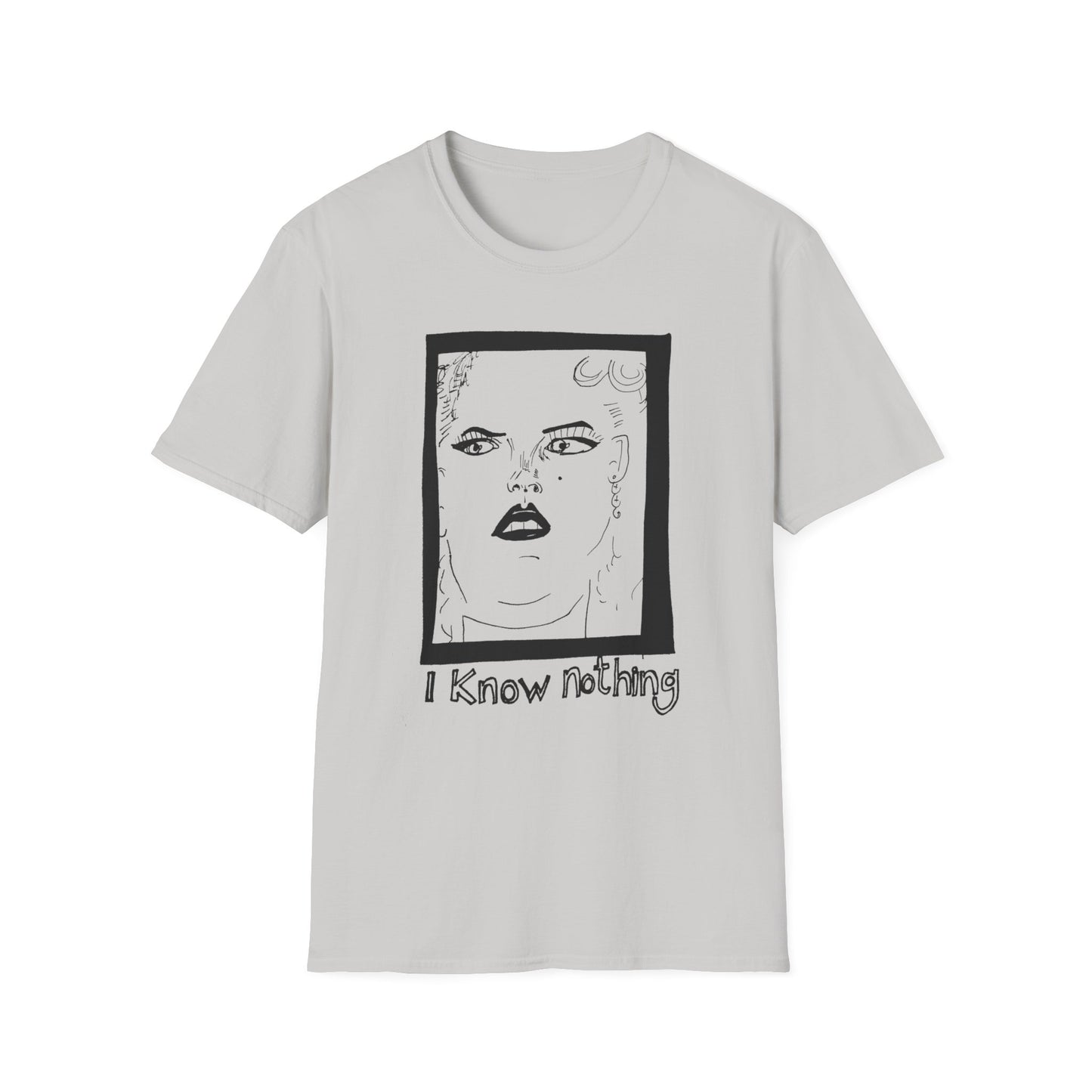 anna nicole smith drawing on a tshirt