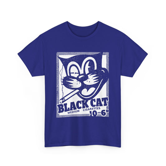 vintage black cat cigarettes advert reproduction stretched graphic tshirt