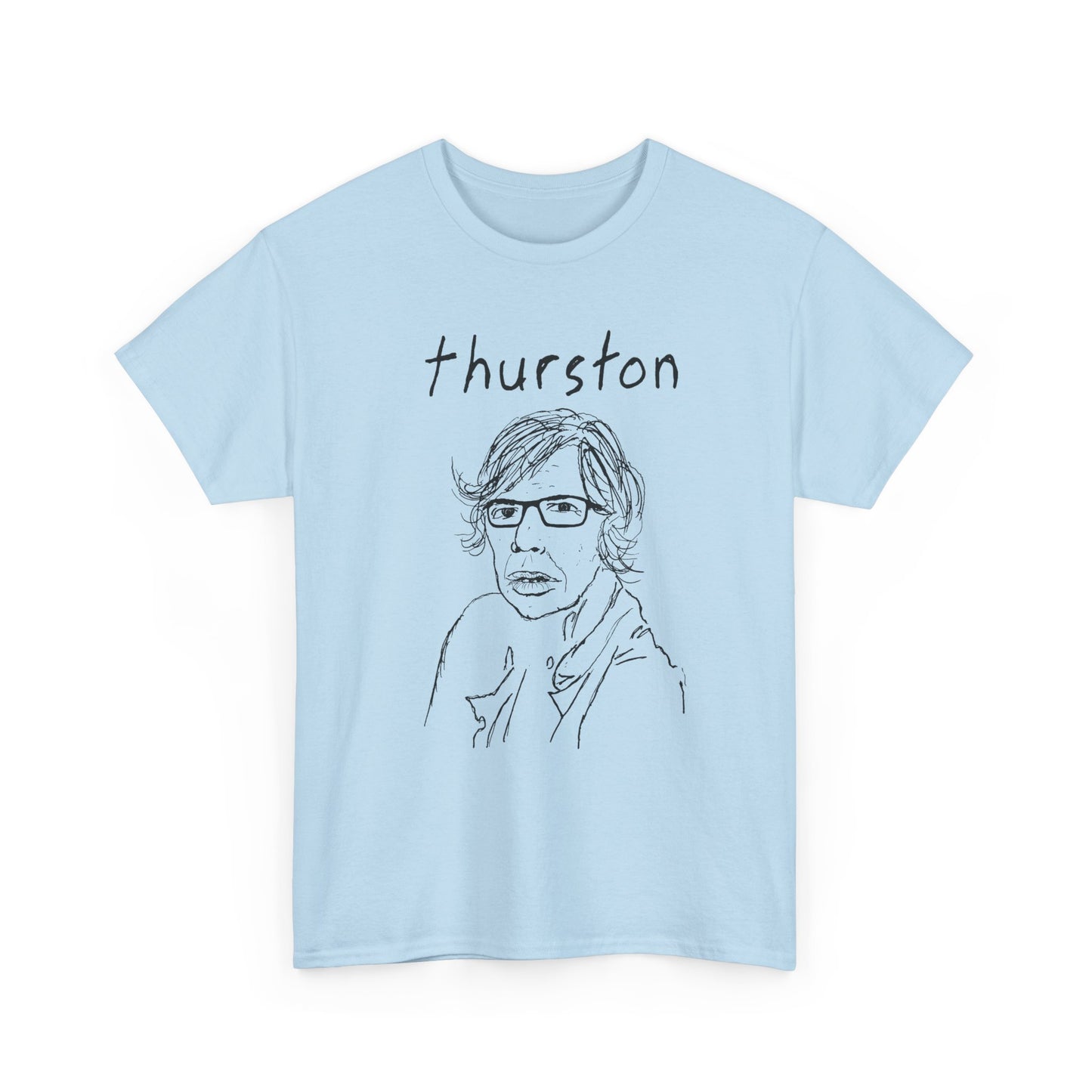 original drawing thurston moore with name tshirt