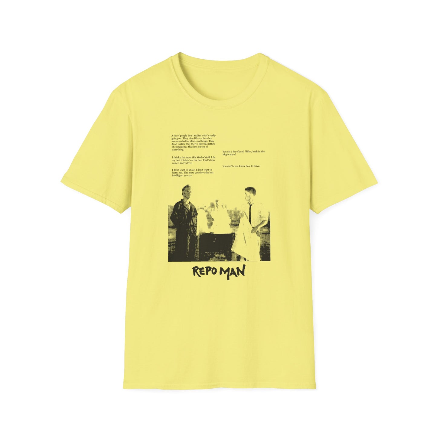 repo man otto and miller movie clip tshirt