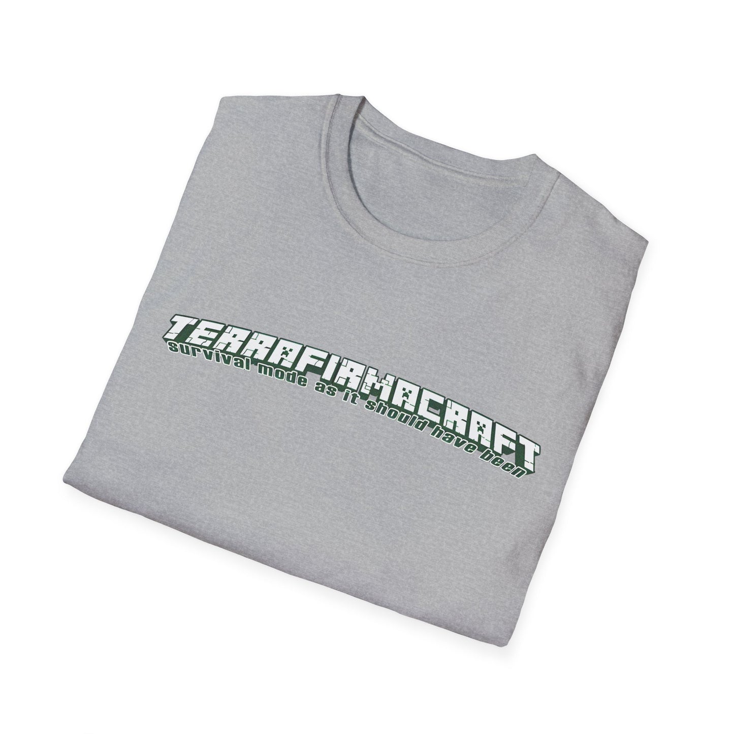 terrafirmacraft tfc survival mode as it should have been logo tshirt
