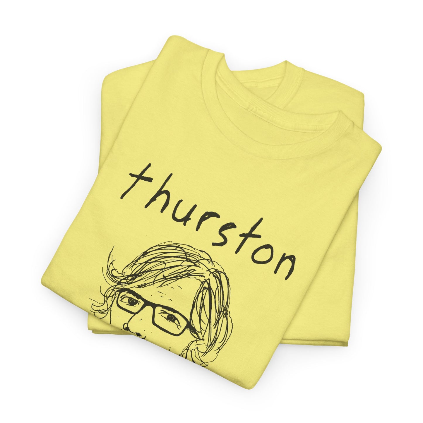 original drawing thurston moore with name tshirt