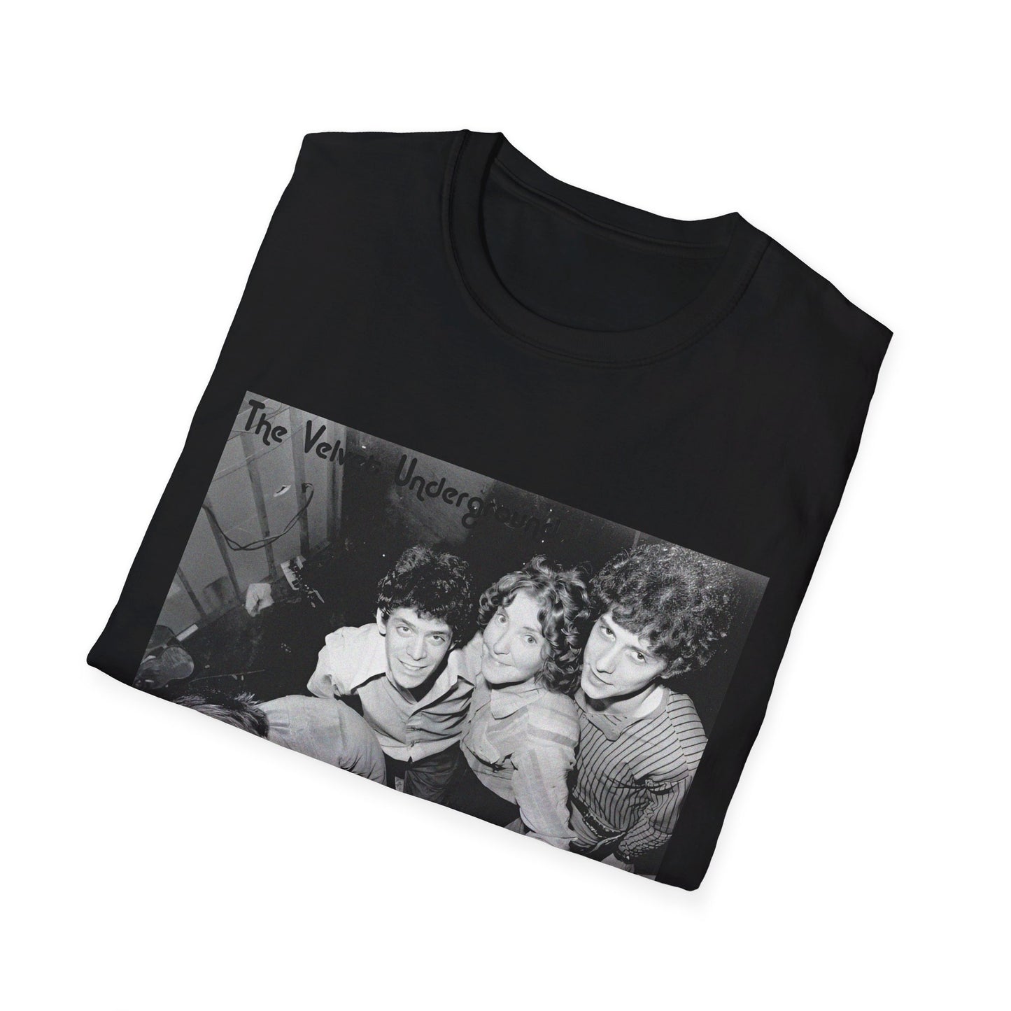 the velvet underground band photo in black and white tshirt