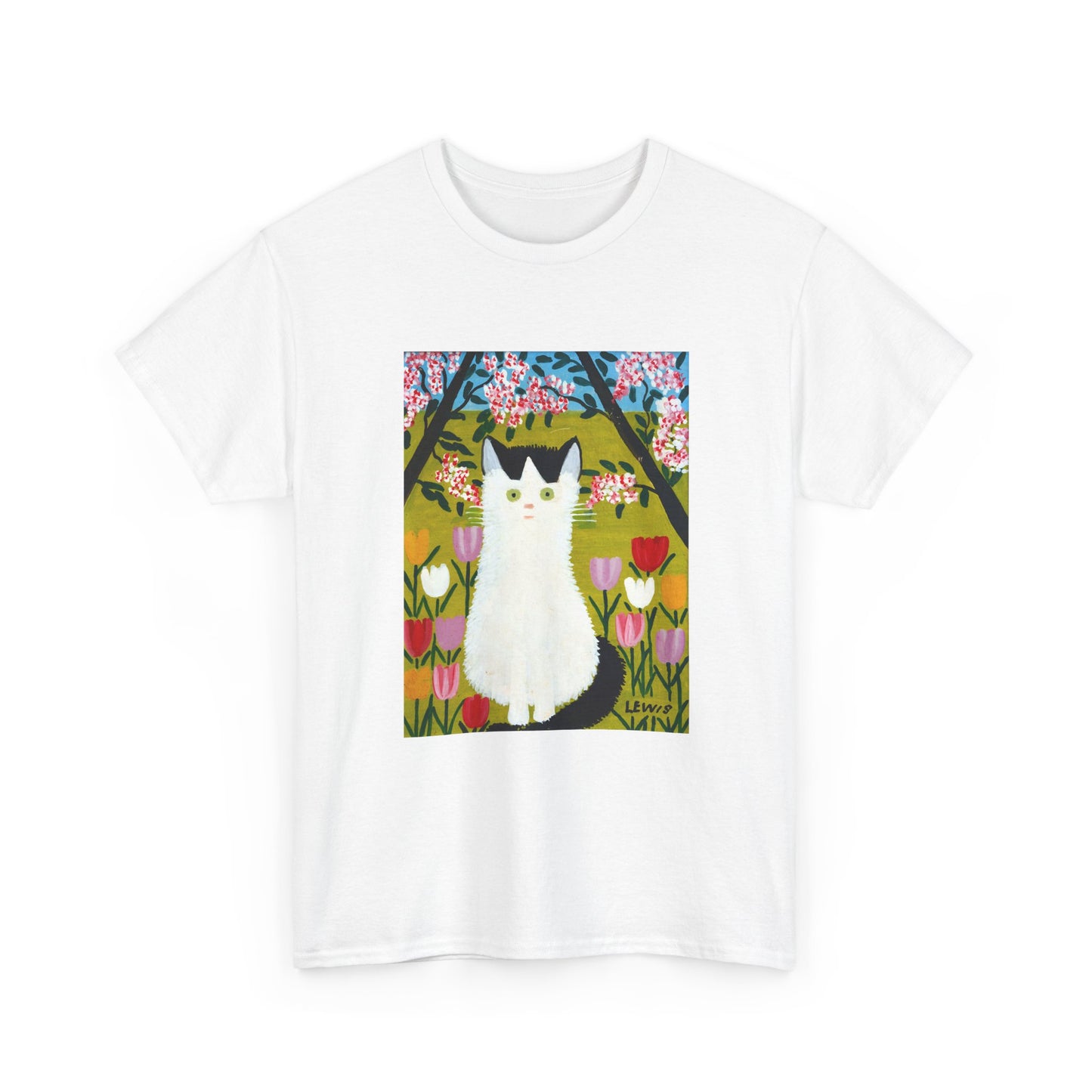 maud lewis nova scotia canadian folk artist white and black cat 2 tshirt