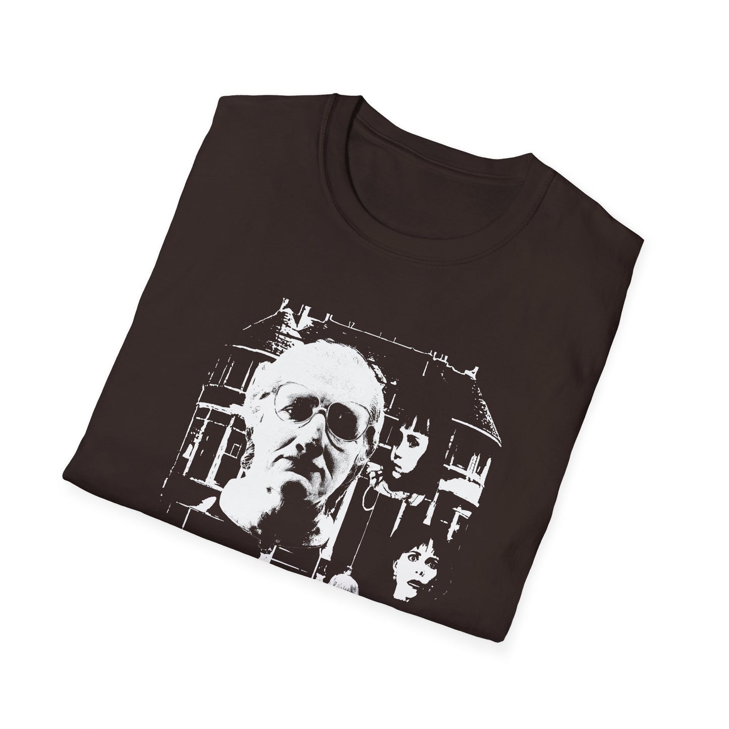 mrs. doubtfire fan art scary collage tshirt