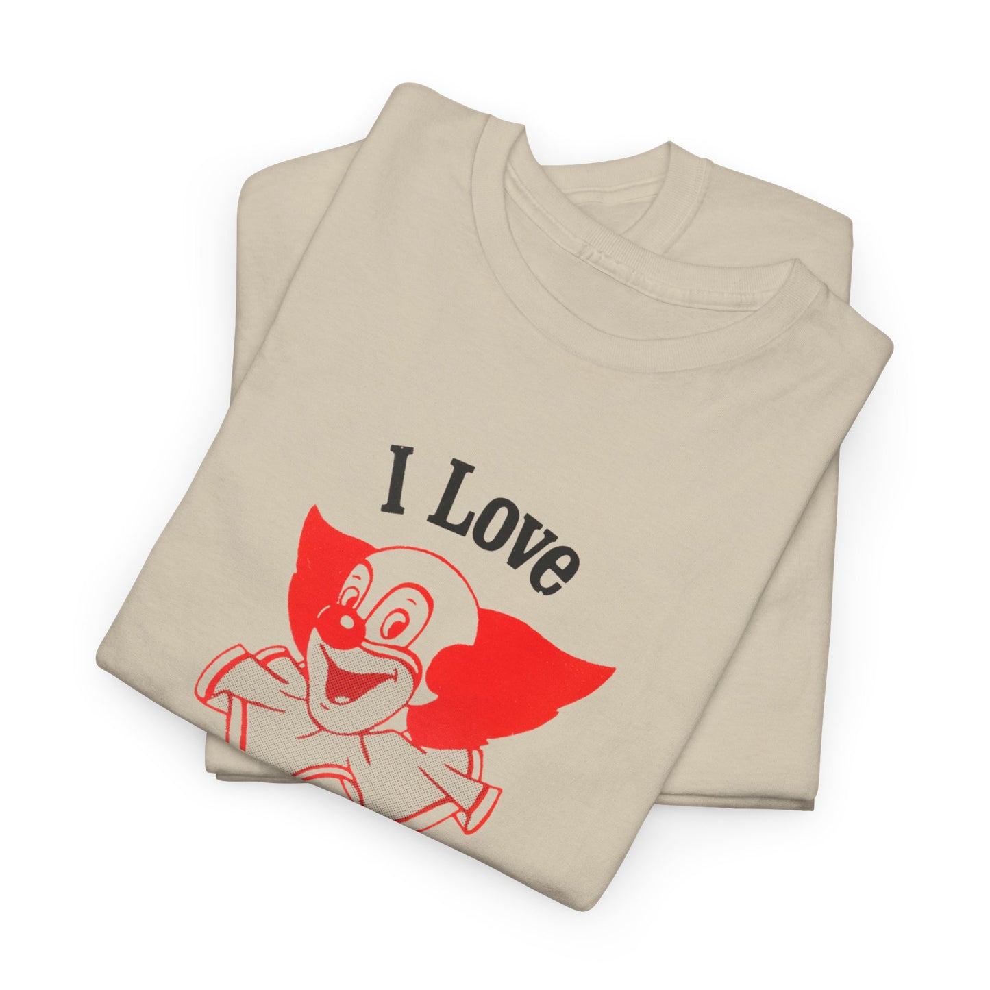 i love bozo vintage reproduction tshirt