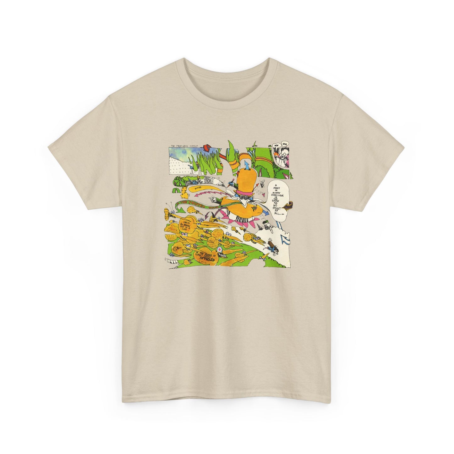 the point! 1970 harry nilsson record comic reproduction tshirt
