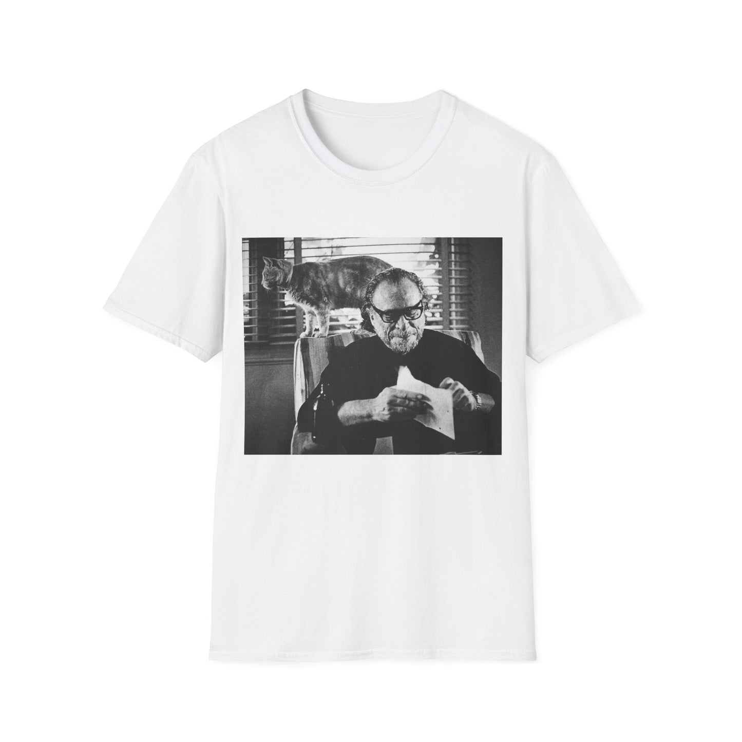 bukowski and butch the cat tshirt