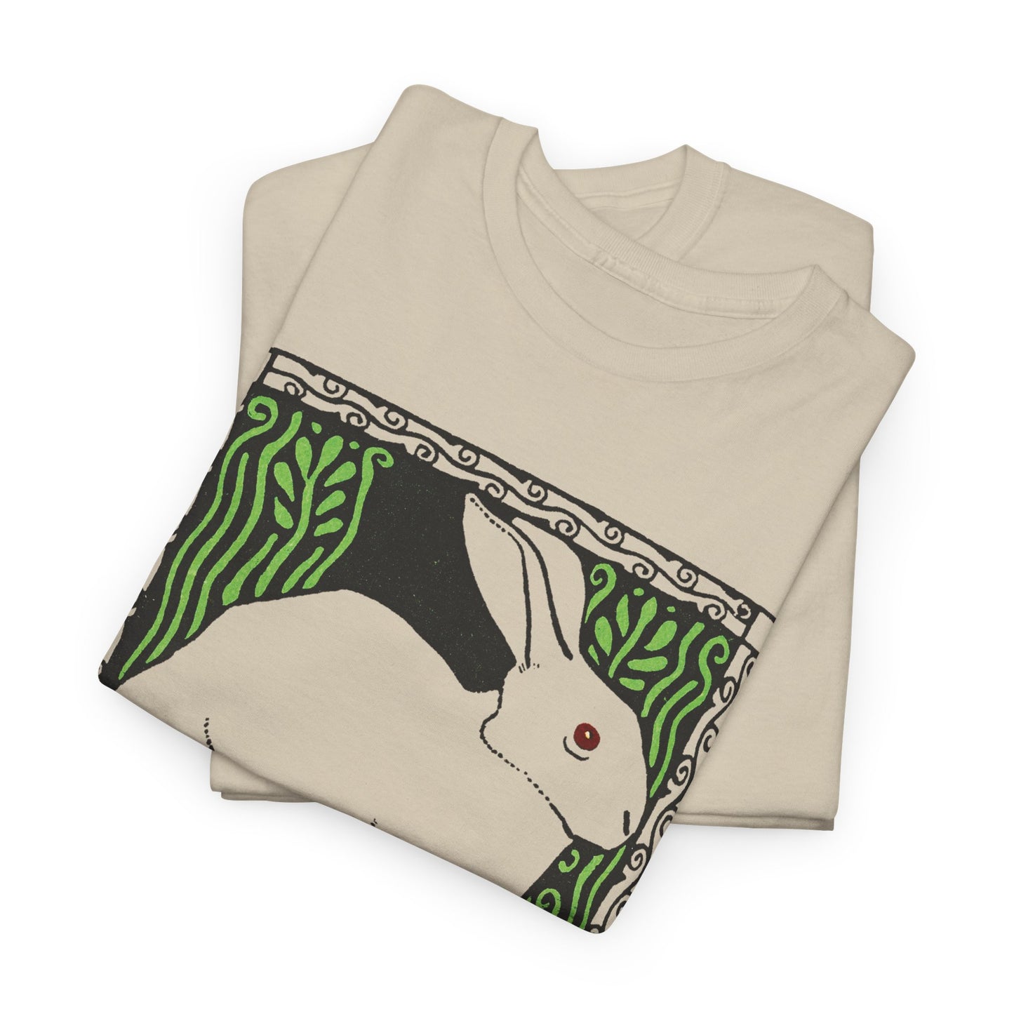 1909 josef von diveky happy easter (frohe ostern) color lithograph bunny reproduction tshirt