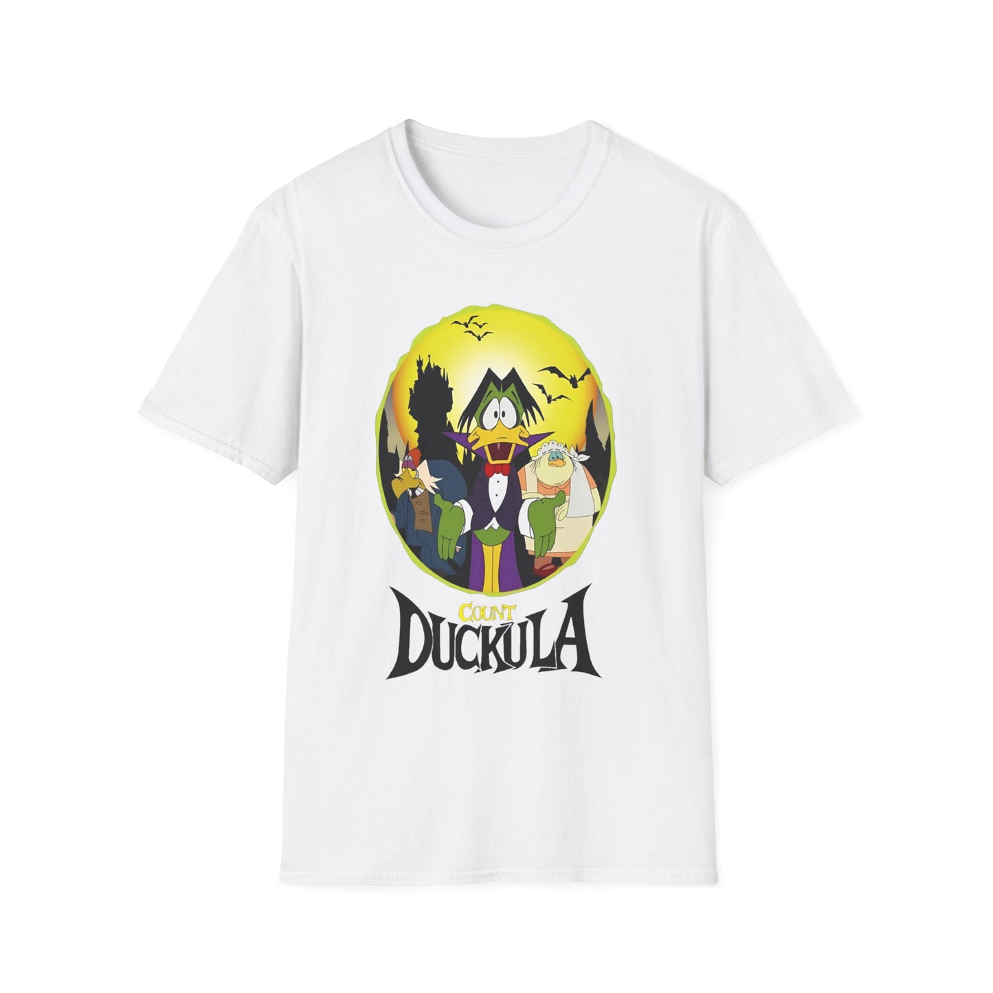 1980s cartoon "count duckula" the vegetarian vampire tshirt