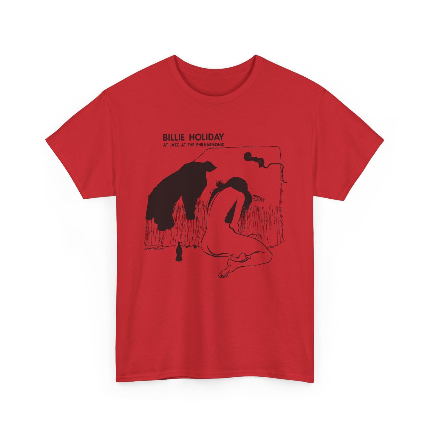 1954 billie holiday at jazz at the philharmonic slightly stretched graphic tshirt