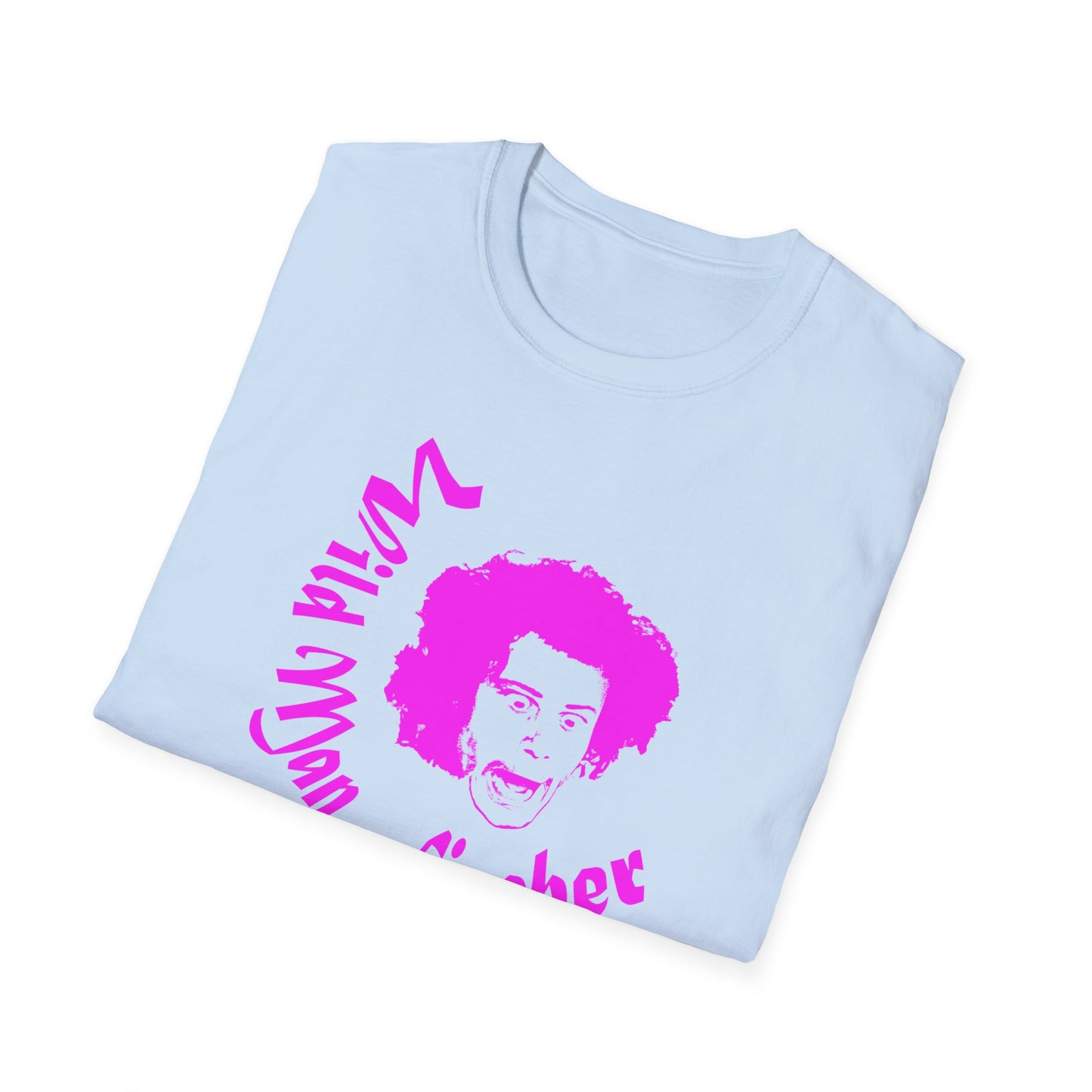wild man fischer pink stencil tshirt