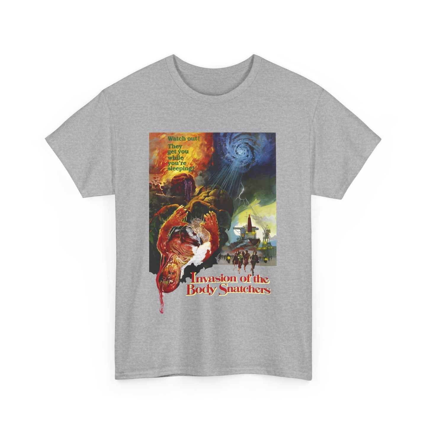 1978 invasion of the body snatchers movie poster tshirt