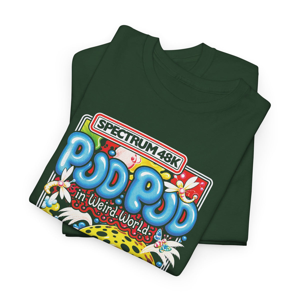 1985 pud pud in weird world computer game tshirt