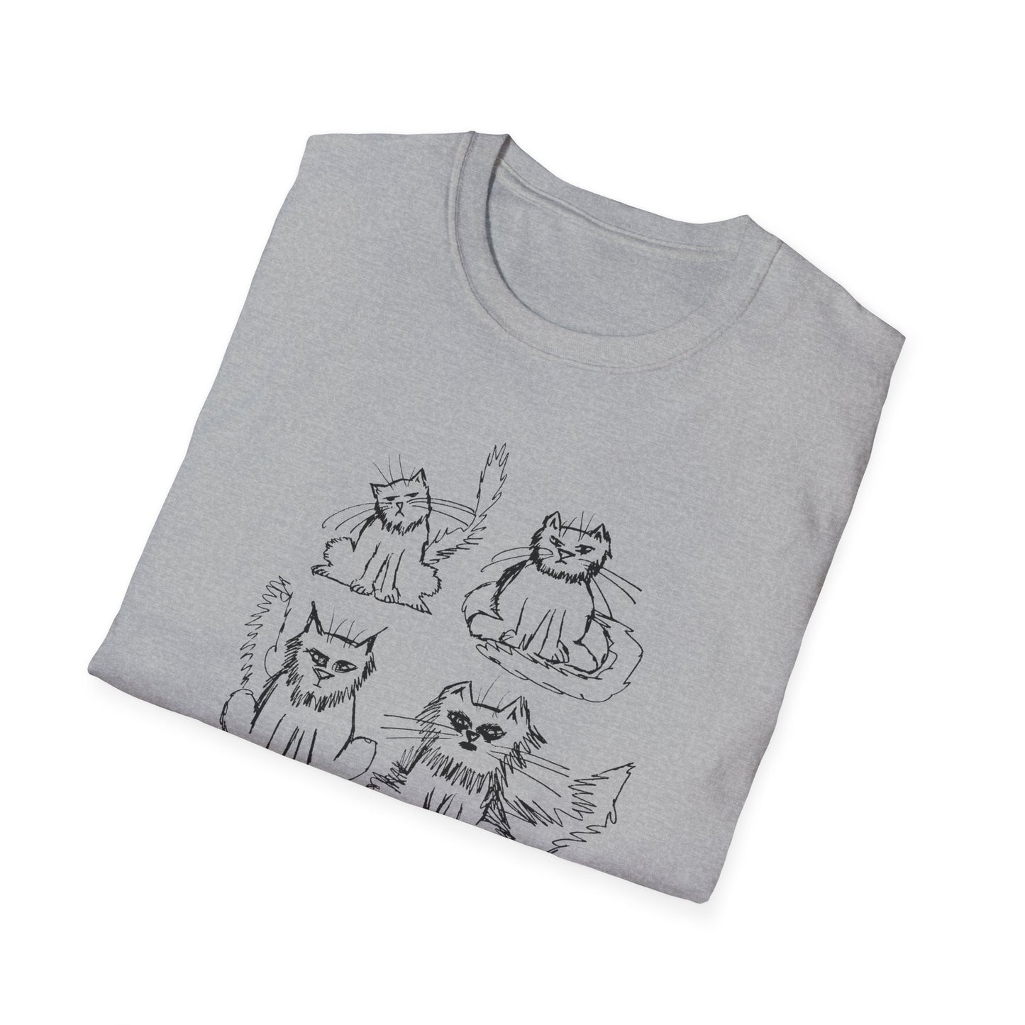 original drawing another six cats tshirt