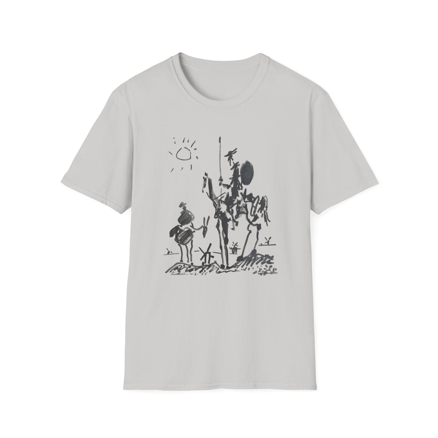 1955 don quixote illustration by pablo ruiz picasso tshirt