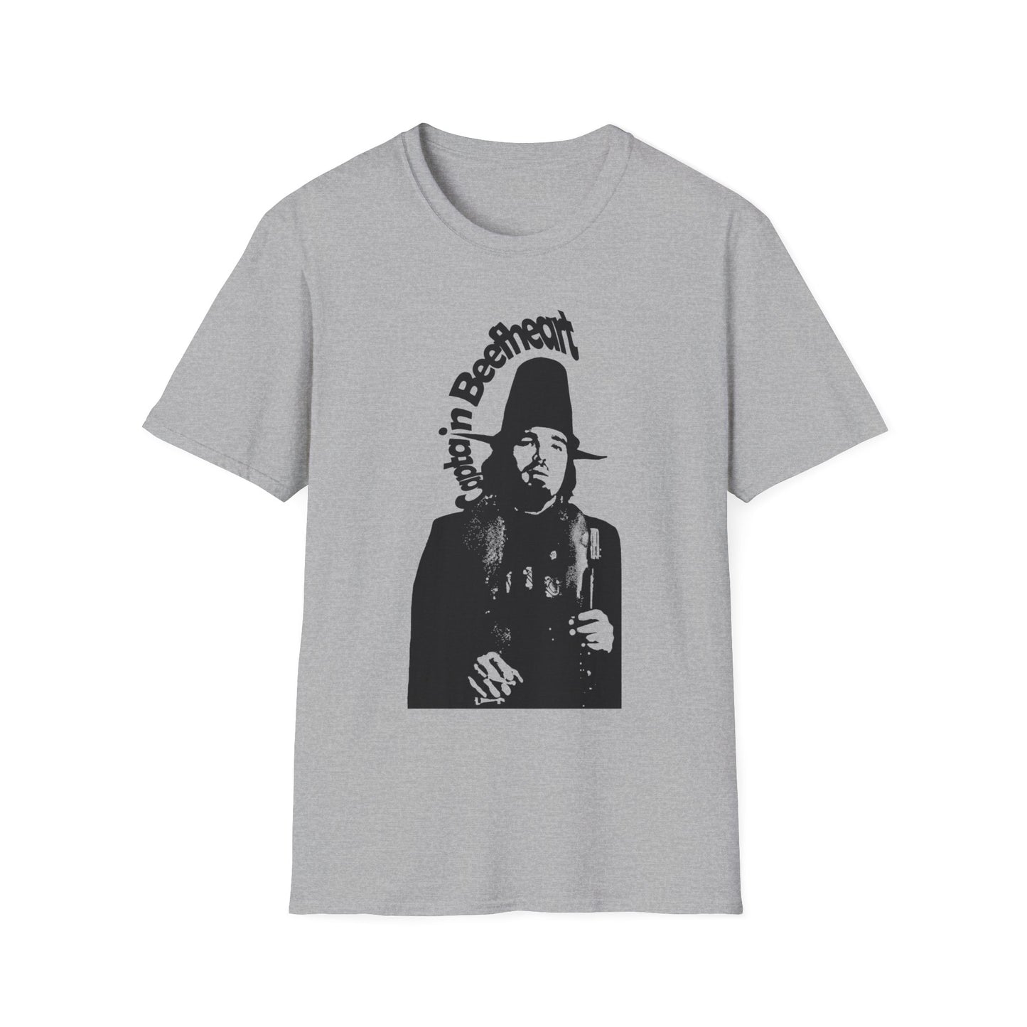 captain beefheart stencil in black tshirt