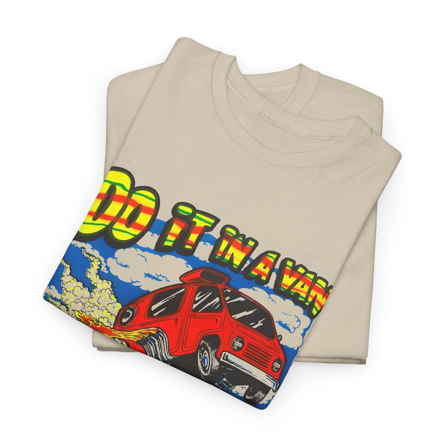 vintage 1975 do it in a van graphic reproduction tshirt