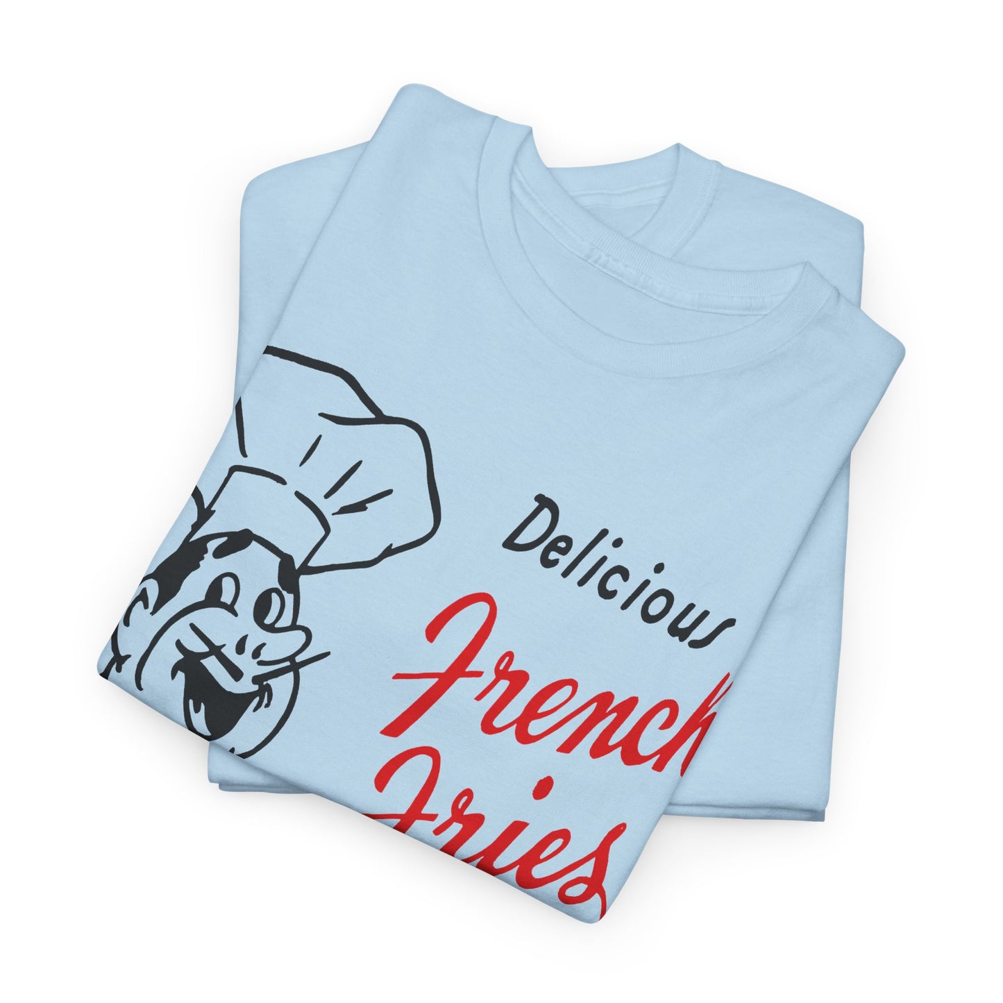 vintage paper bag art delicious french fries reproduction tshirt
