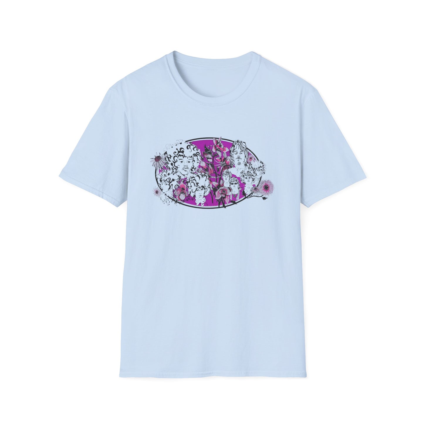 1967 uk tour poster for jimi hendrix, pink floyd, and the move tshirt