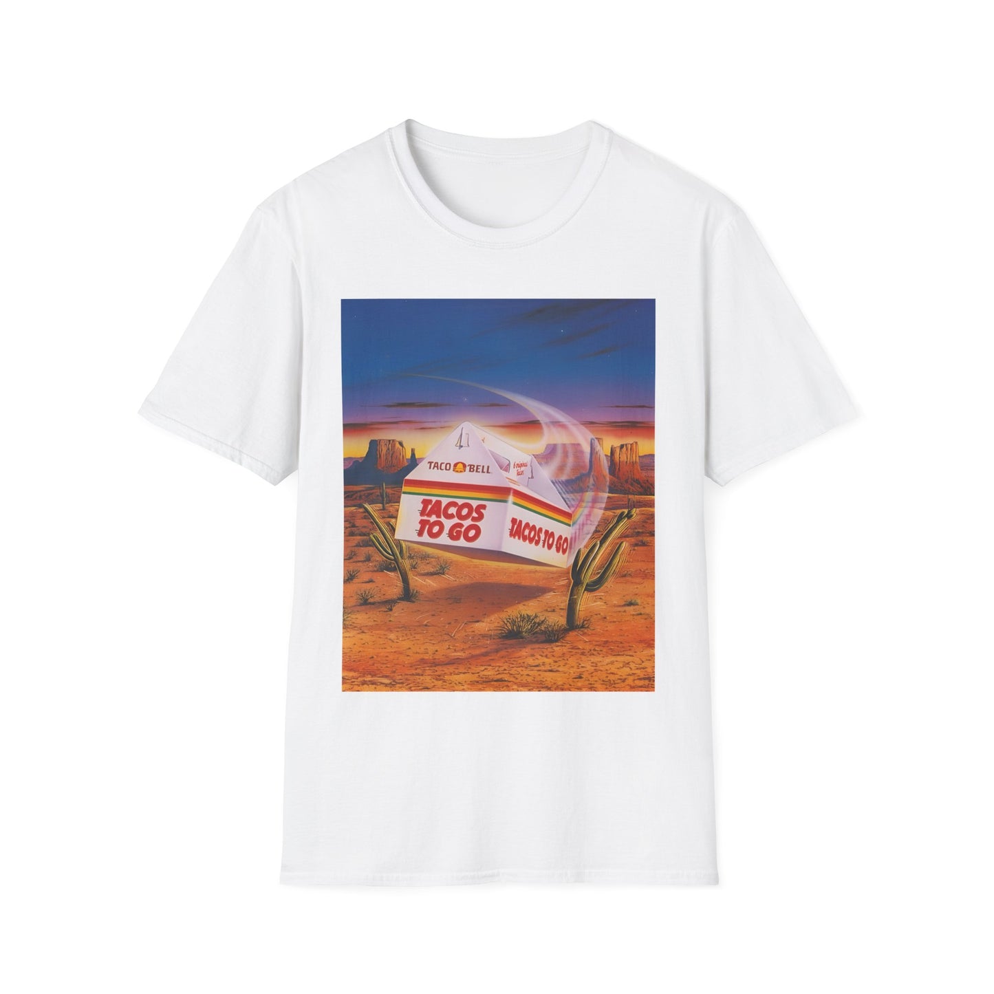 1980s retro taco bell advertisement tshirt