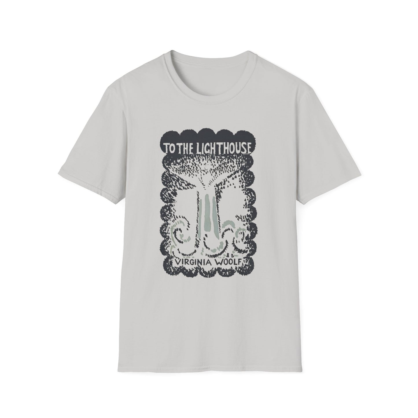 1927 book to the lighthouse by virginia woolf with book cover by vanessa bell tshirt
