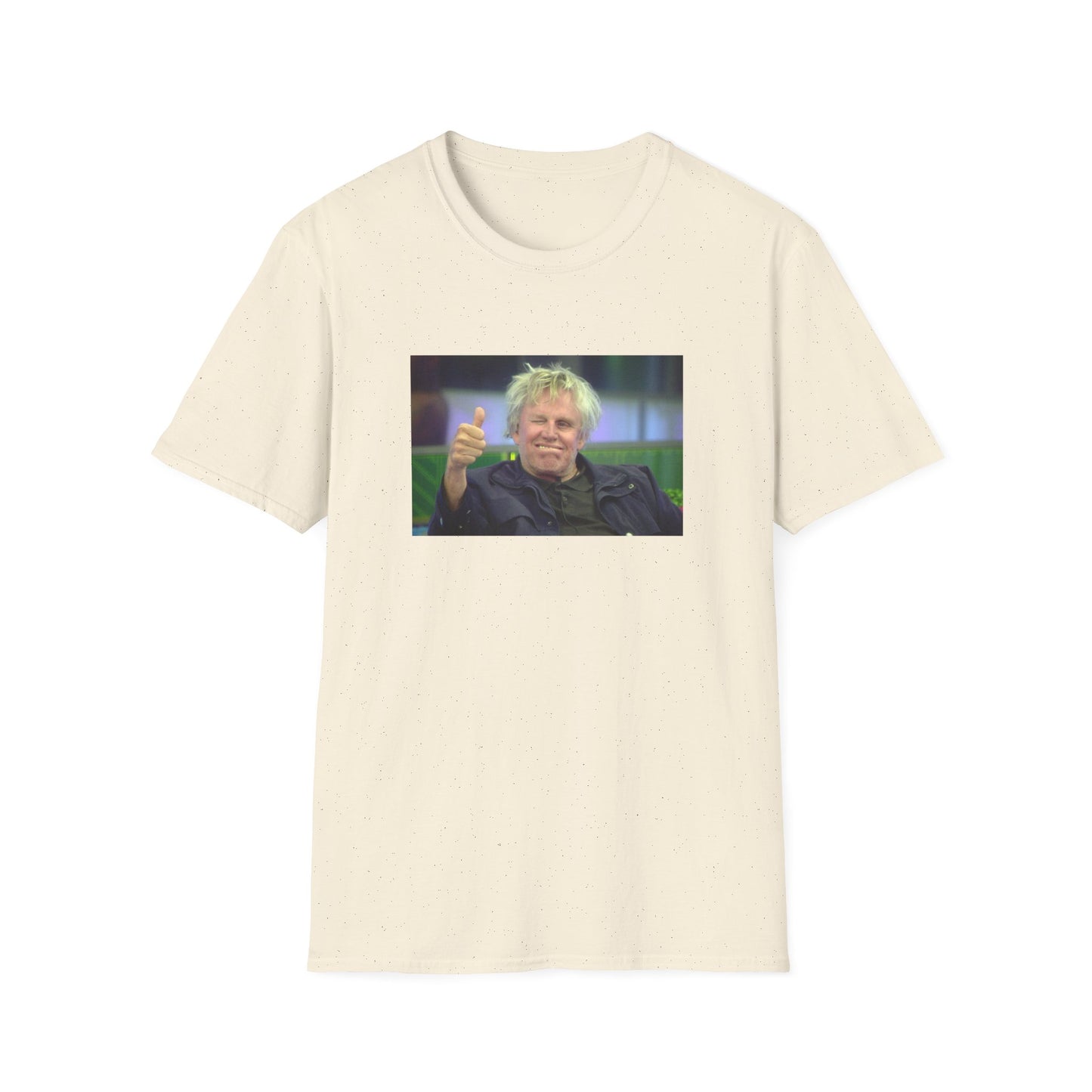 gary busey thumbs up tshirt