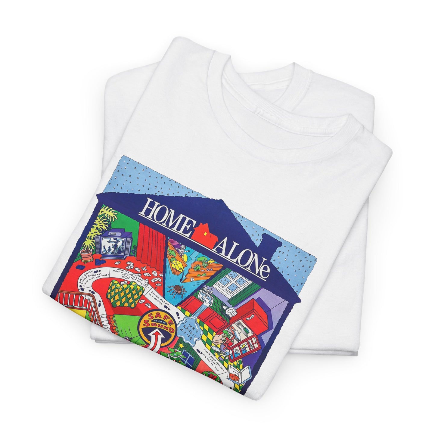 1990 home alone battle plan poster tshirt