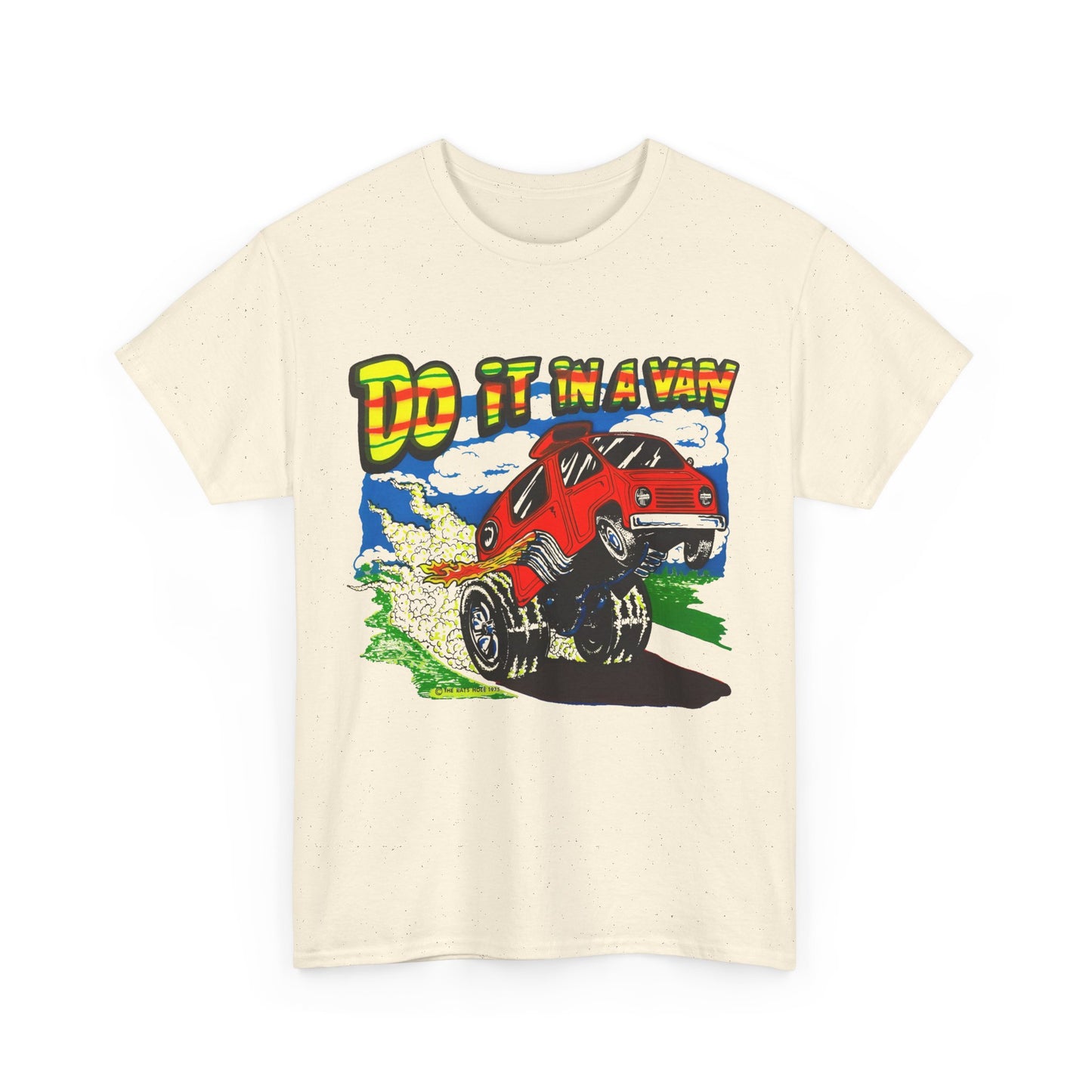 vintage 1975 do it in a van graphic reproduction tshirt