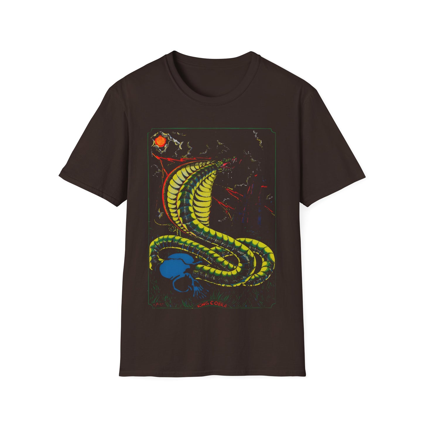 1974 king cobra psychedelic black light poster tshirt