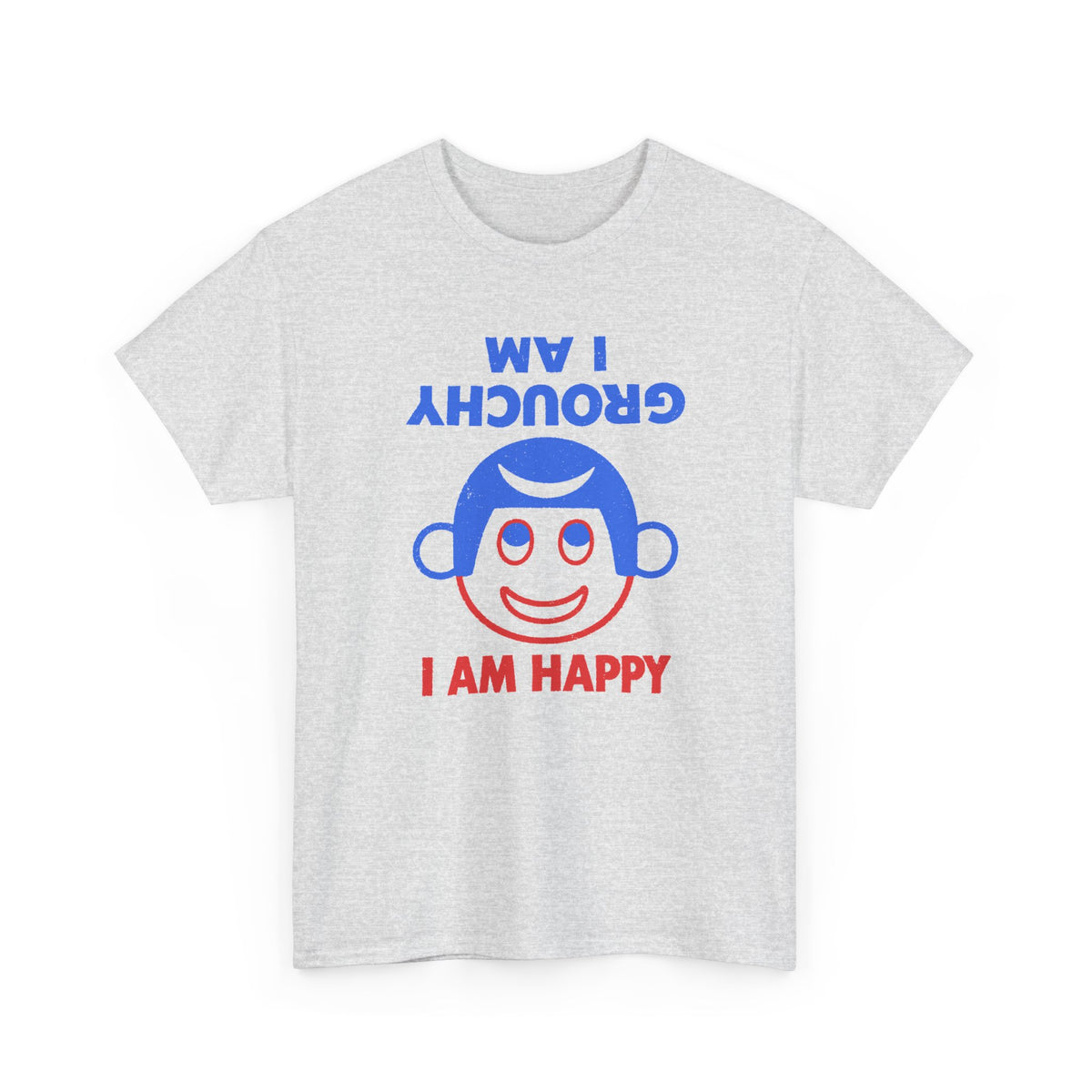 vintage i am grouchy i am happy pin graphic reproduction tshirt