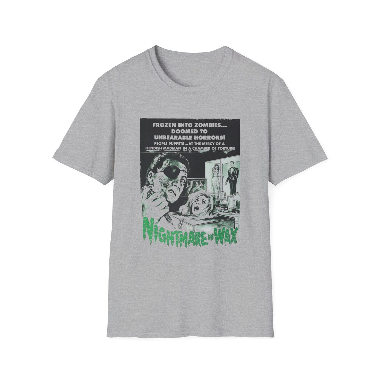 1969 nightmare in wax movie poster tshirt