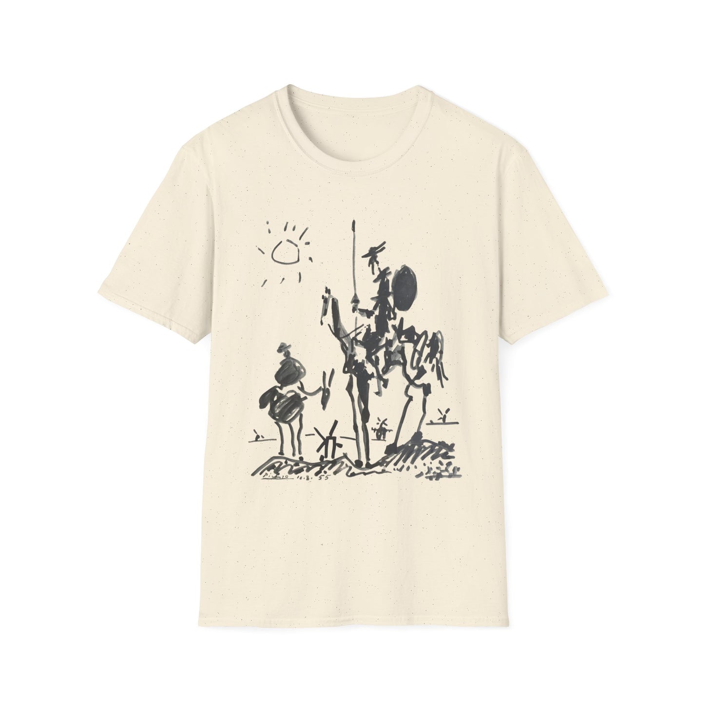 1955 don quixote illustration by pablo ruiz picasso tshirt