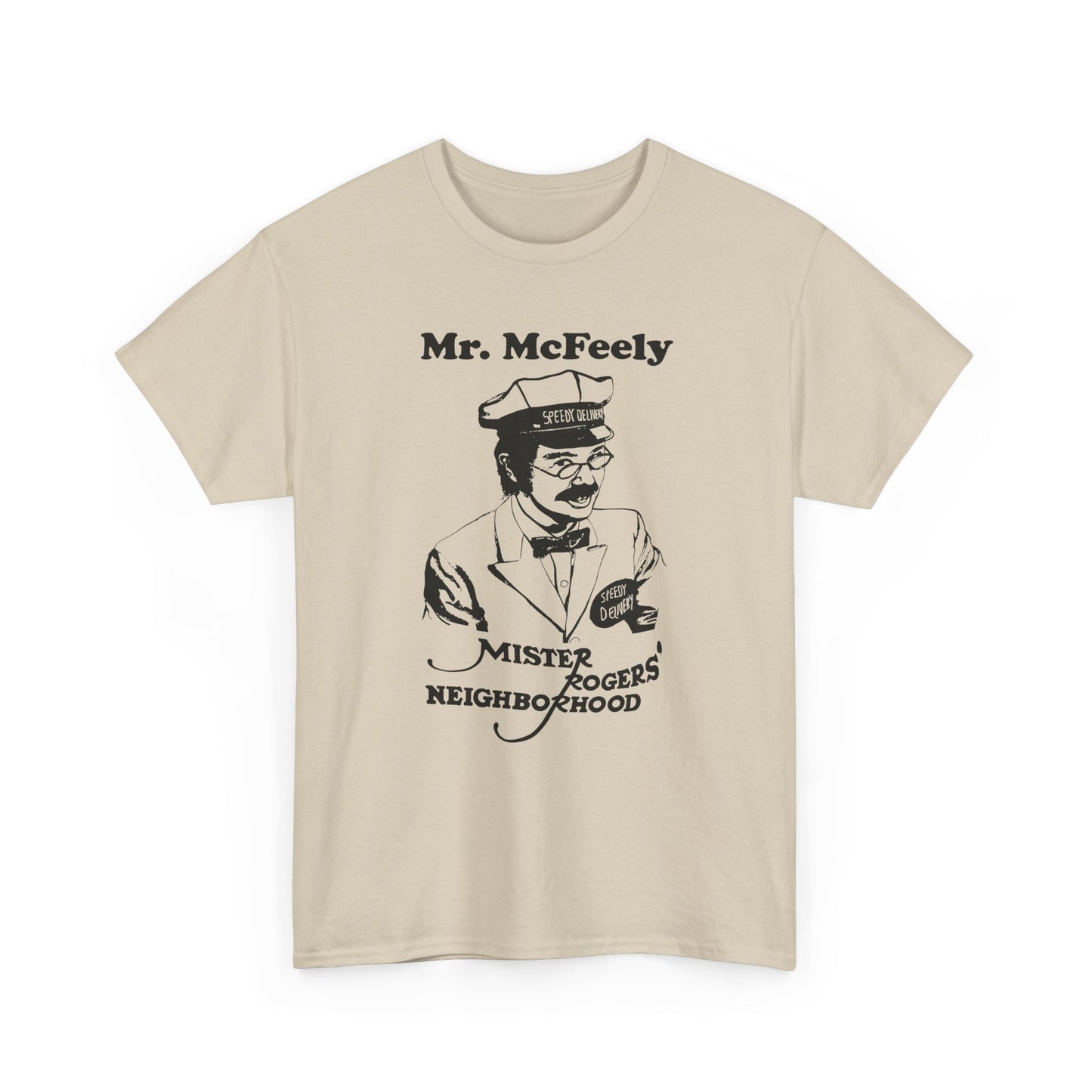 vintage mr mcfeely from mr rogers custom reproduction tshirt