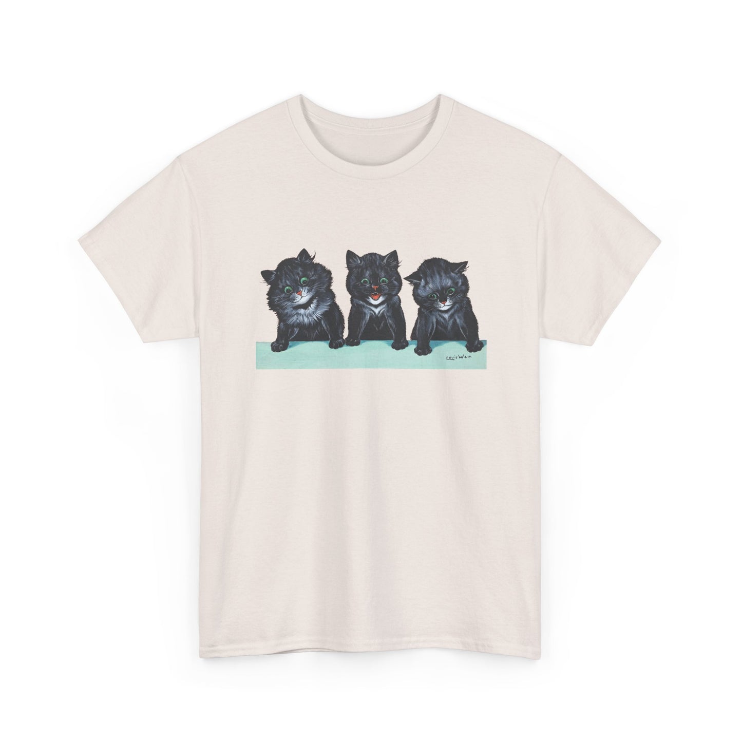 louis wain anthropomorphised cat painting 3 black cats