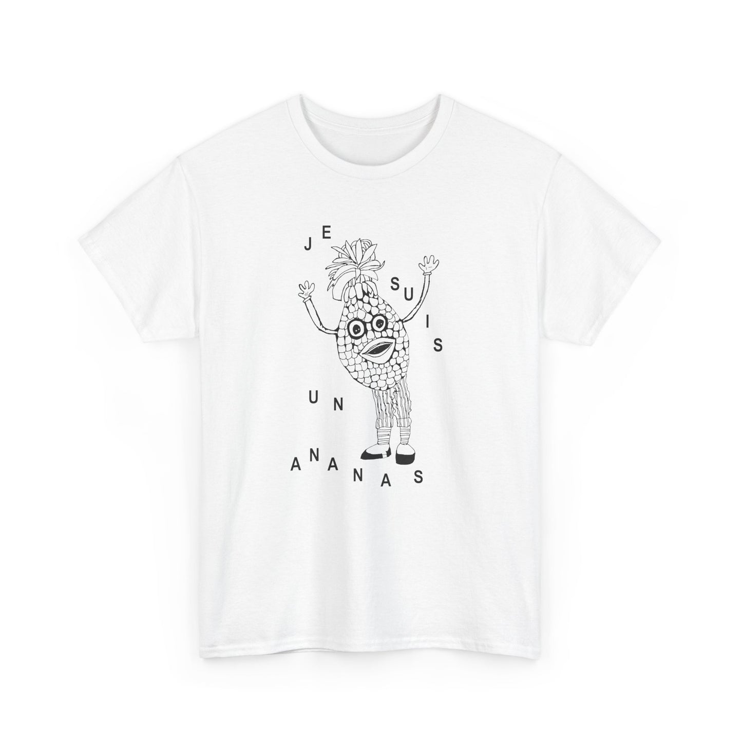 original sketch je suis un ananas téléfrançais! (i am a pineapple) tshirt