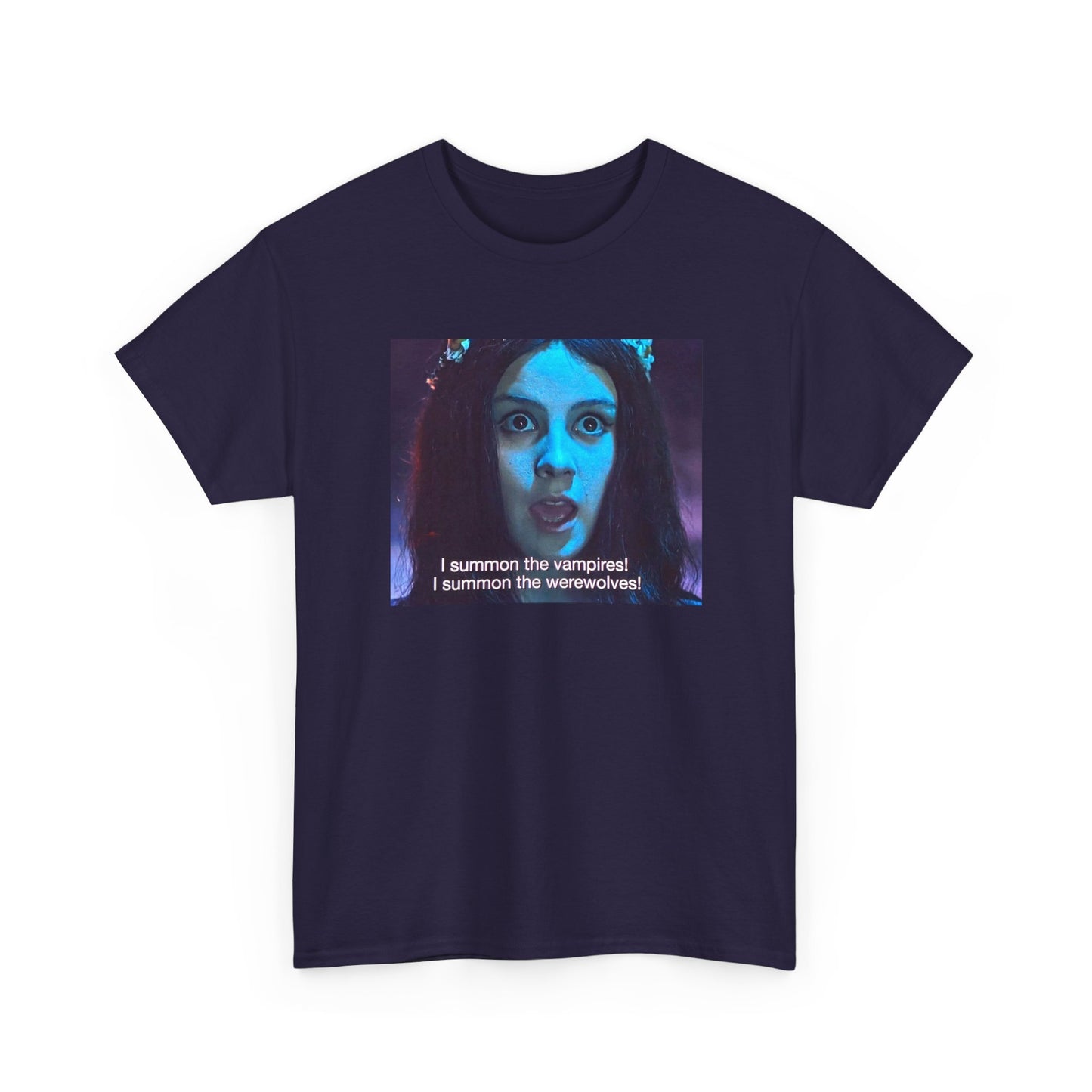 1967 viy movie scene witch girl i summon the vampires i summon the werewolves tshirt