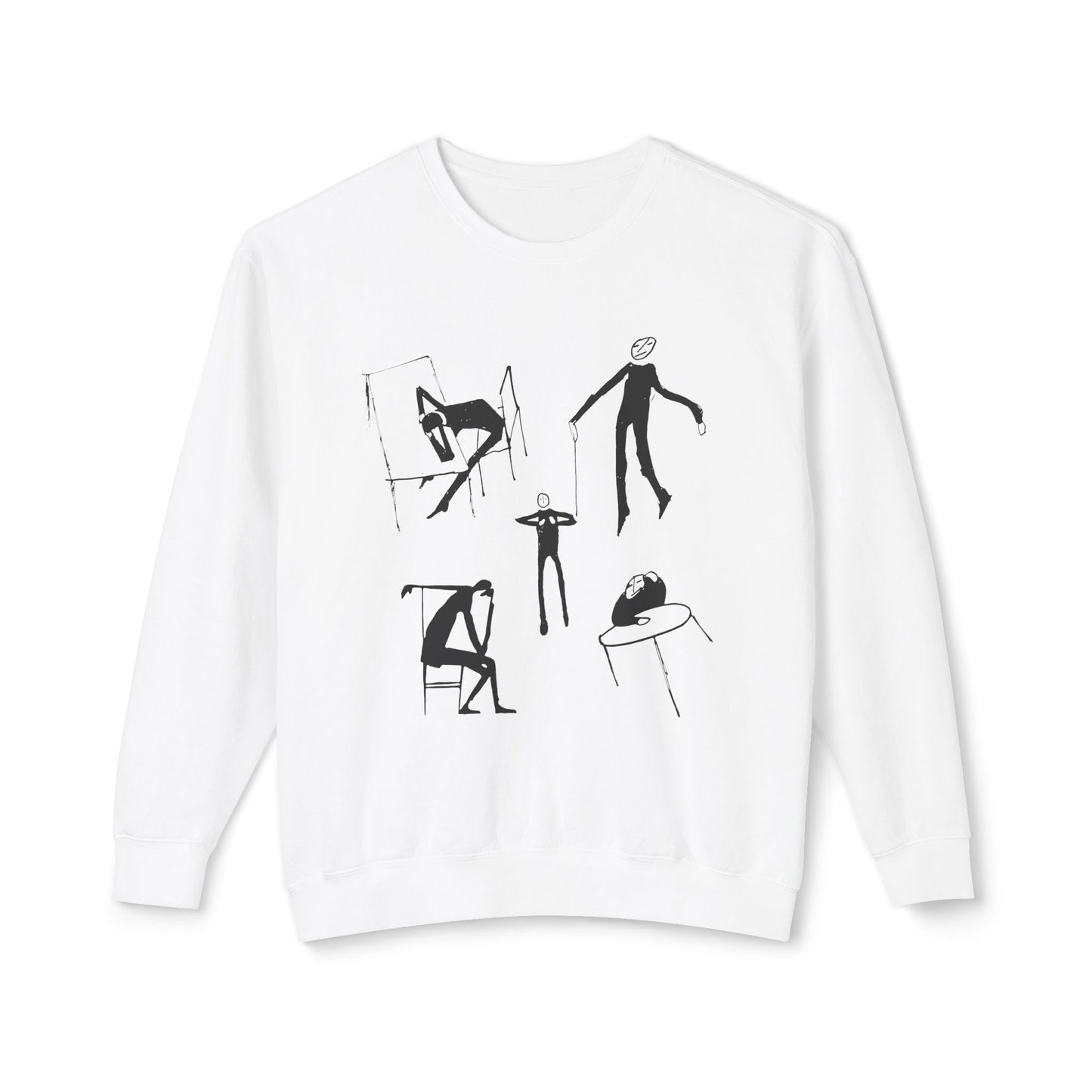 early 1900s sketches (collage of sketches) india ink on paper by franz kafka 100% cotton sweatshirt